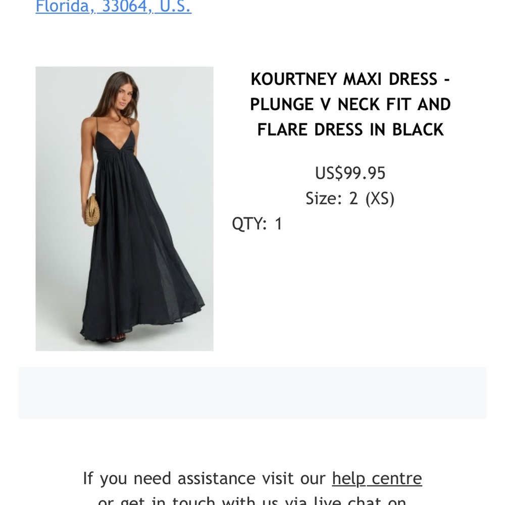 Showpo Black Plunge Maxi Dress